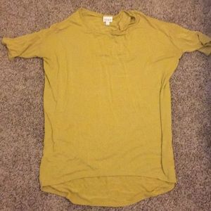 LuLaRoe XS Irma - mustard gold